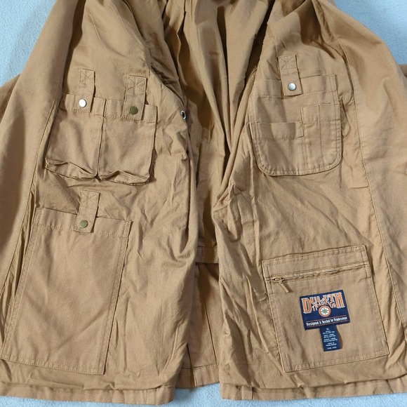 Duluth Trading Co Presentation Jacket Tan Cotton XL Canvas Tradesman Blazer - Picture 5 of 8